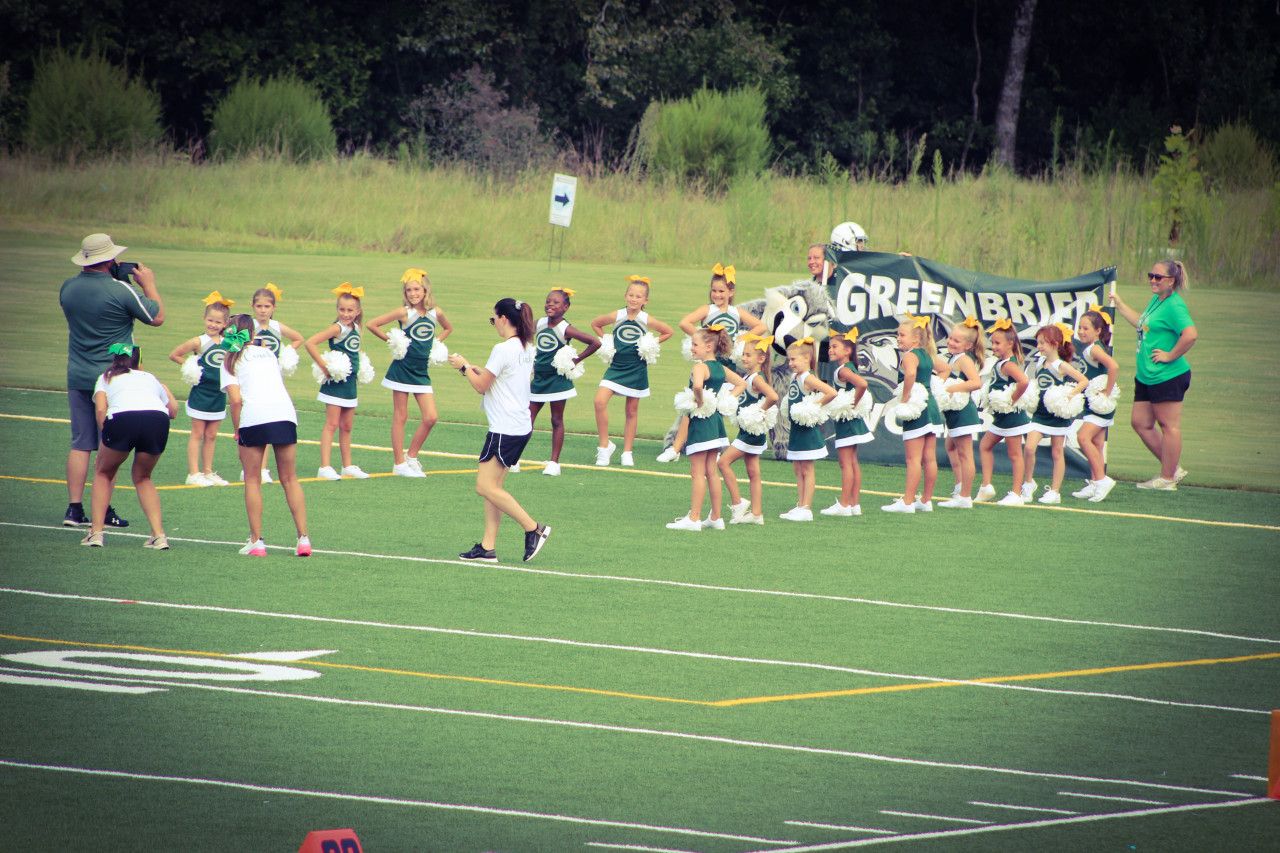 8U Greenbrier CheerleadersGreenbrier East Georgia Pop Warner Football Game 28 August 2021