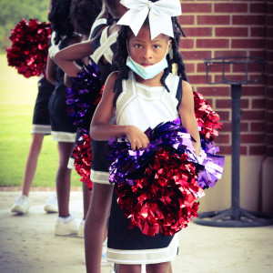 8U Augusta United Cheerleaders East Georgia Pop Warner Football Game 28 August 2021