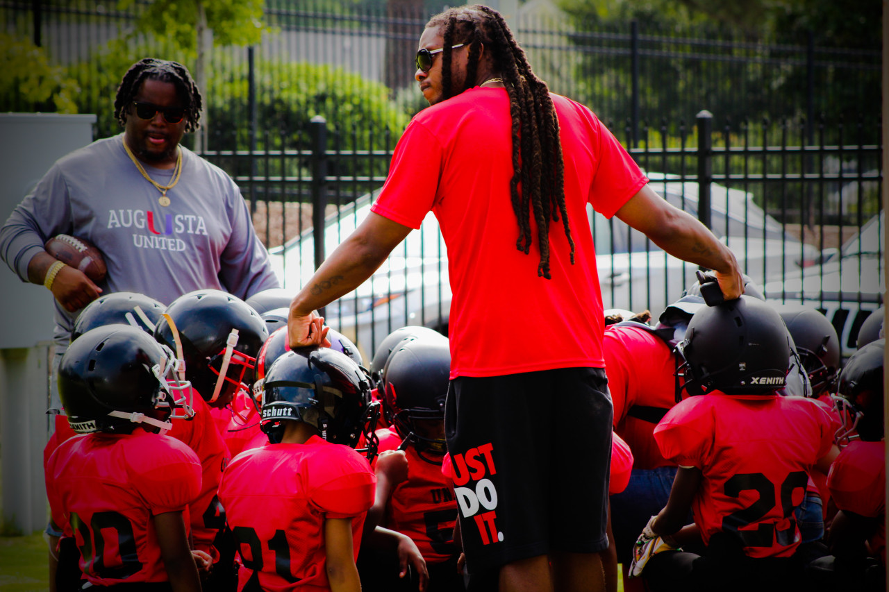 8U Augusta United vs Greenbrier East Georgia Pop Warner Football Game 28 August 2021