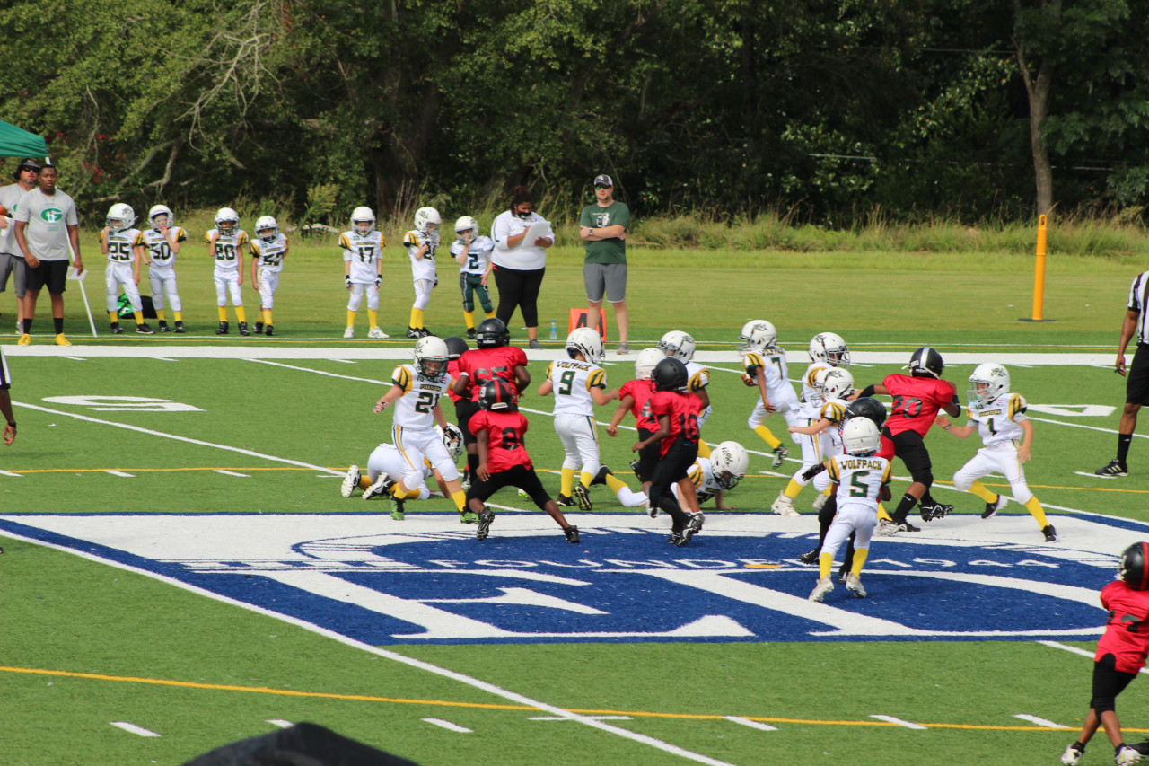 8U Augusta United vs Greenbrier East Georgia Pop Warner Football Game 28 August 2021