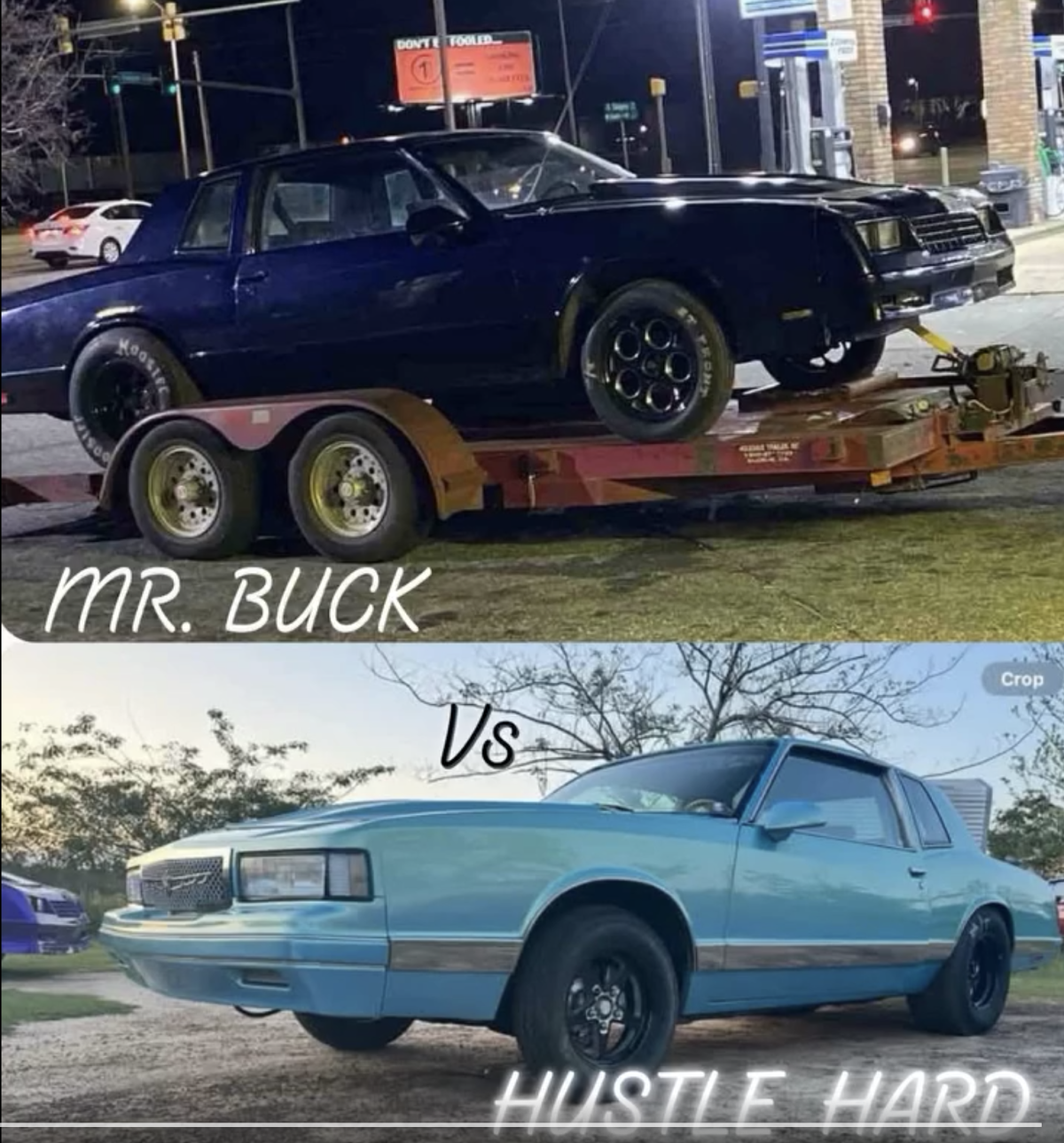 LET THE COUNT DOWN BEGIN 2 SOLDIERS GOING AT IT FOR SOMETHING BIG ,TO SEE WHO GOT THE BADDEST ALL MOTOR G-BODY IN THE CITY HUSTLE HARD VS MR. BUCK Samuel Harris III VS Kelvin Cody FOR A CHECK WHO U...