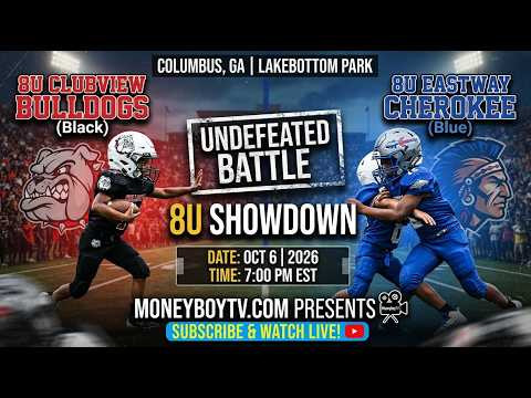 8U Clash of the Undefeated! Clubview Bulldogs vs Eastway Cherokee | Columbus, GA Youth Football Highlights (10/6/2026)